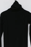 BASERANGE Turtleneck T-shirt sweater TTOMT series collection Organic cotton Portugal BAS-TTOMT-RI-000-HEI Black